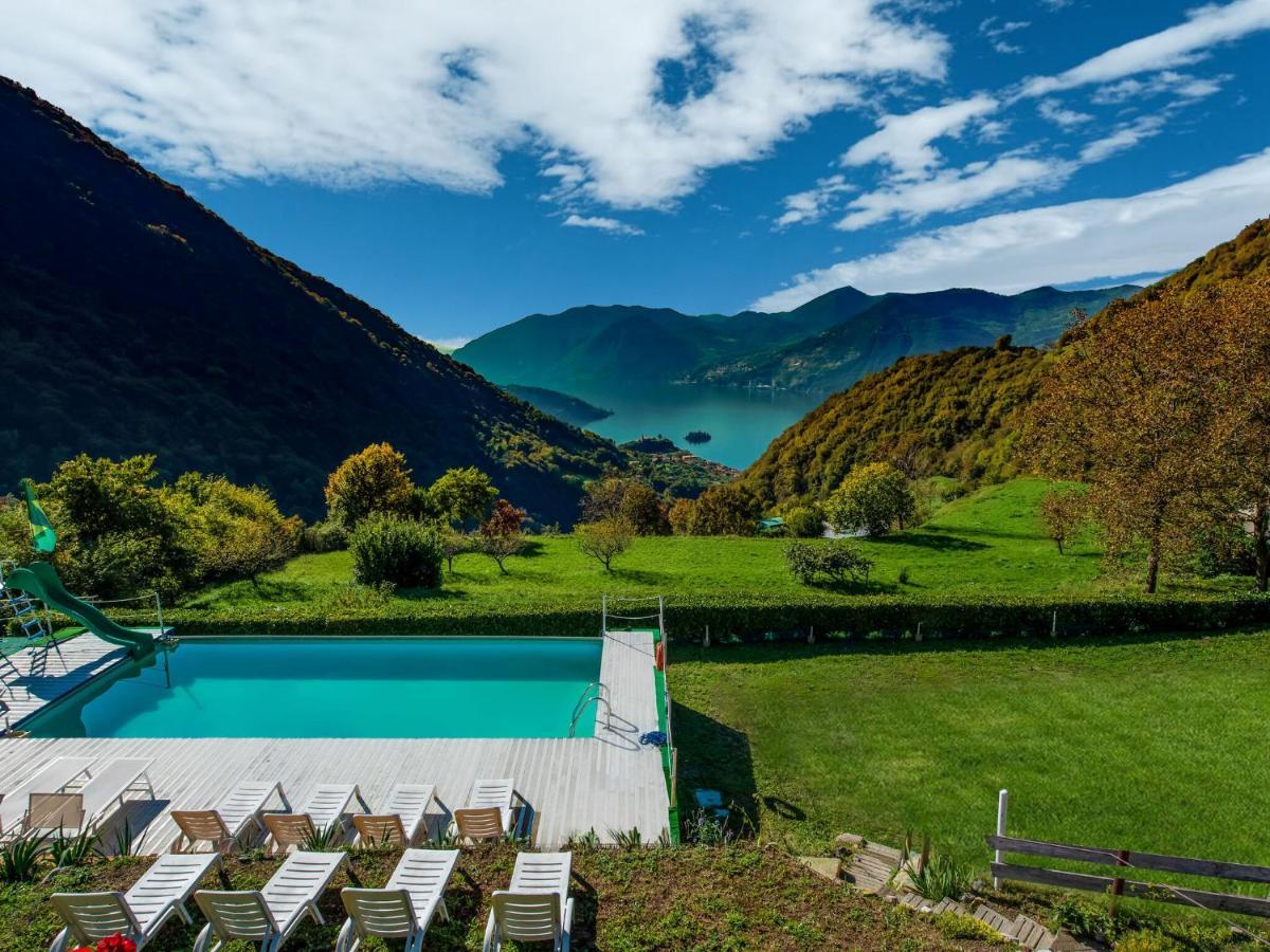 In A Green And Relaxing Atmosphere With Pool And Stunning Lake View Villa Marone Exteriör bild